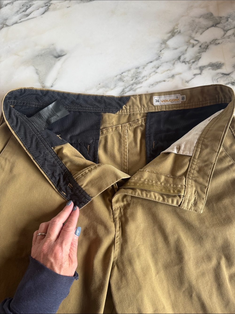 Volcom Frickin Chino Flat Front Shorts True To This Men’s 36 - Picture 12 of 14